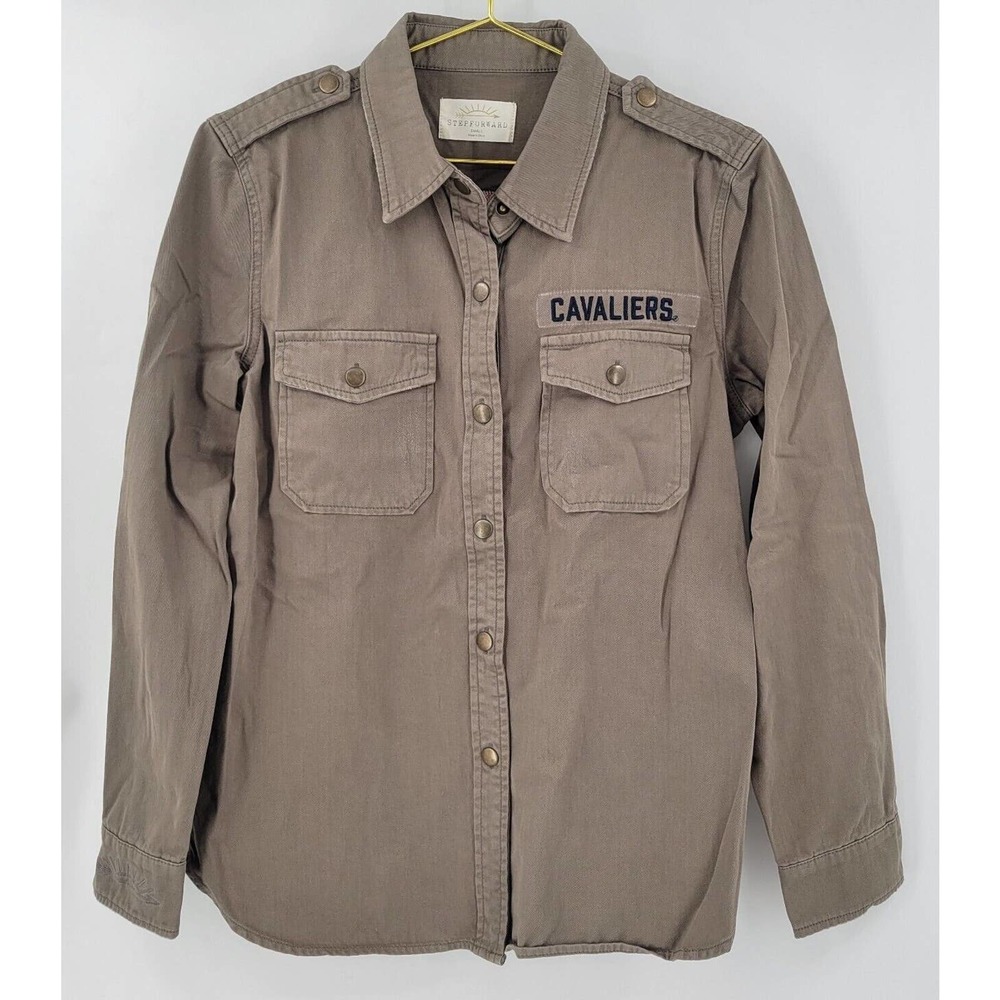 Virginia Cavaliers Shacket Shirt Jacket Men's Small NWT Stepforward Olive